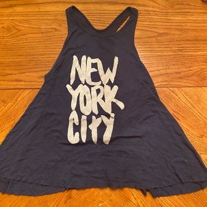 “New York City” racer back tank top.